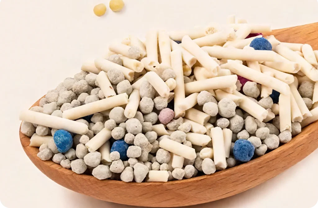 Mixed cat litter
