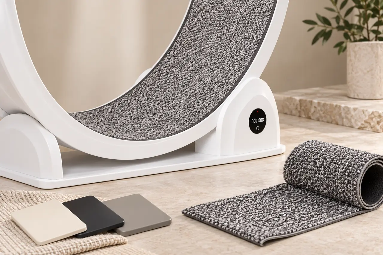 ABS finish, replaceable running pad, and color options
