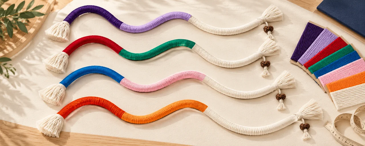 Multicolored snake shaped catnip chew rope toy variants