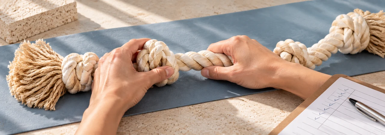 Quality inspection of cotton dog rope toy weave and knots