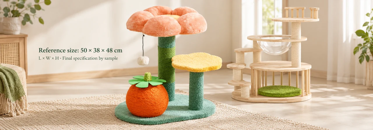 overall dimensions and coordinated cat furniture assortment