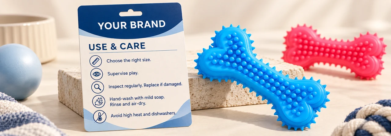 Use and care instructions on product packaging