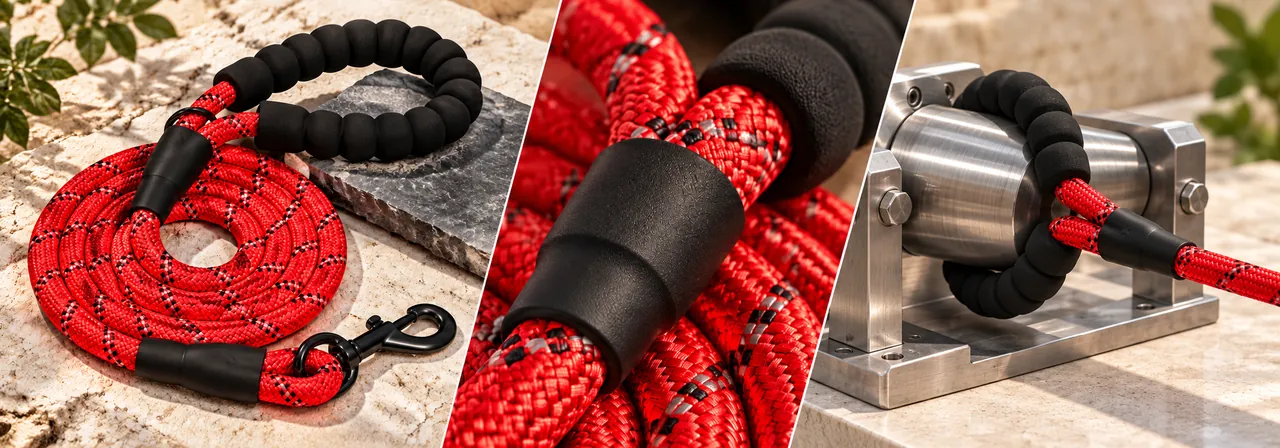 Rope body, reinforced terminations, and finished-product strength testing