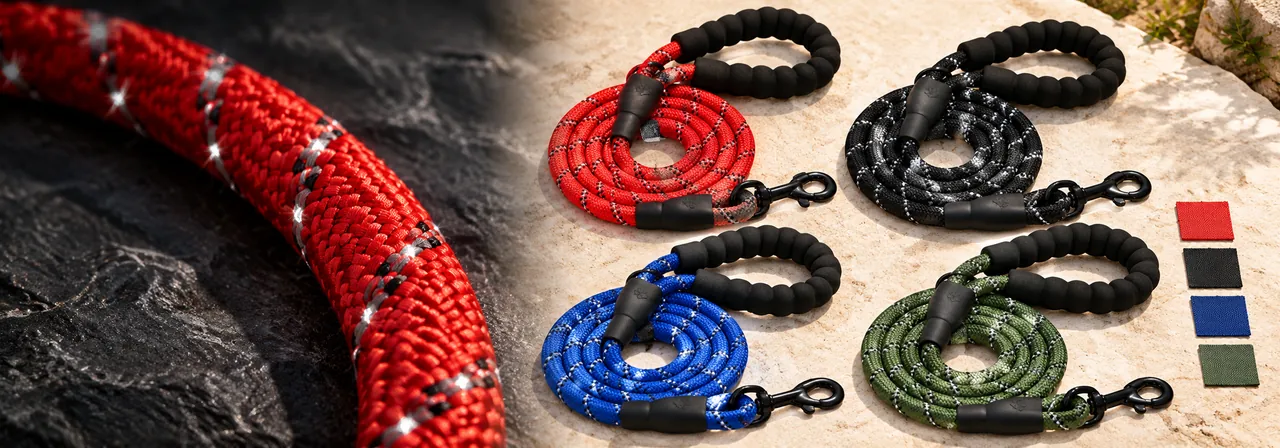 Reflective rope detail and custom colors or logo placements