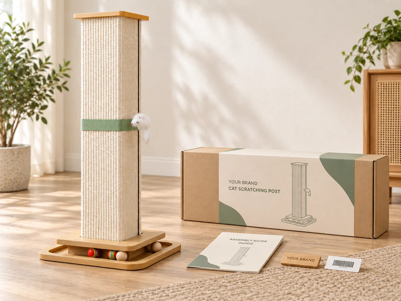 Vertical cat scratching post — product image 4
